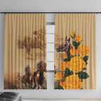 Personalised Melbourne Horse Racing Window Curtain Australia Wonder Horse
