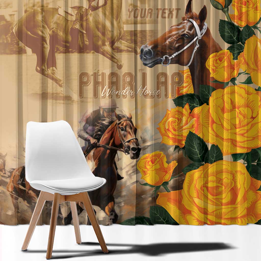 Personalised Melbourne Horse Racing Window Curtain Australia Wonder Horse