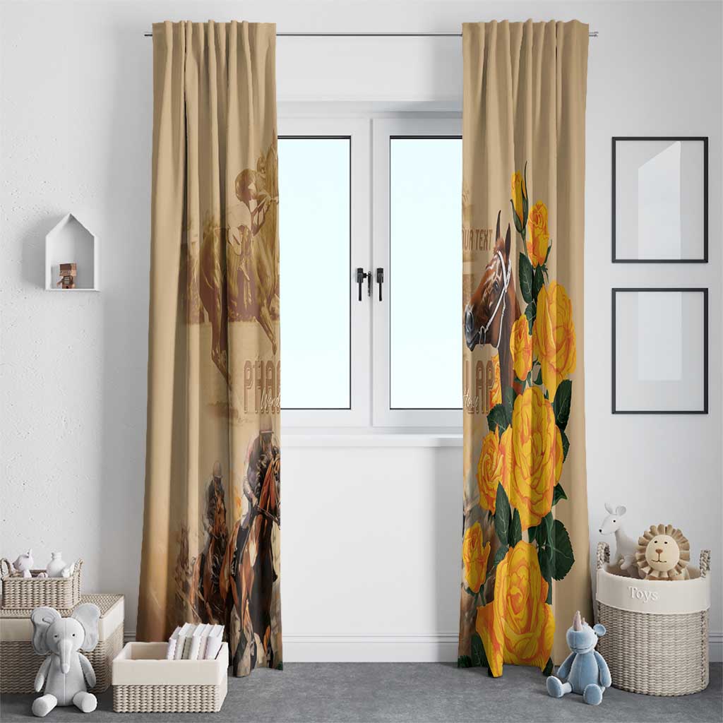 Personalised Melbourne Horse Racing Window Curtain Australia Wonder Horse