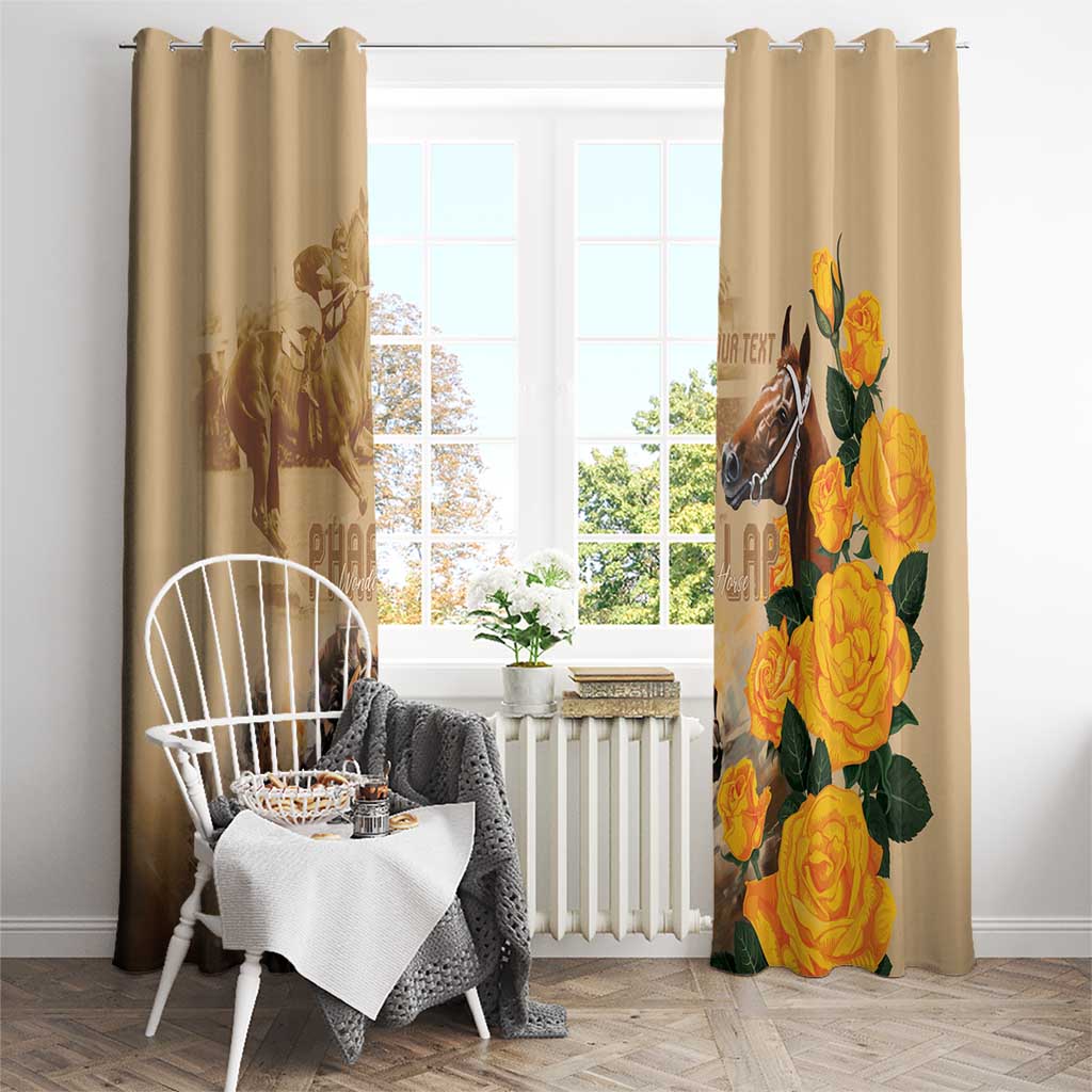 Personalised Melbourne Horse Racing Window Curtain Australia Wonder Horse