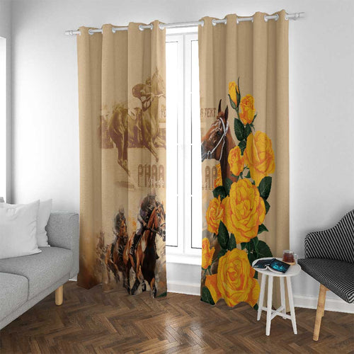 Personalised Melbourne Horse Racing Window Curtain Australia Wonder Horse