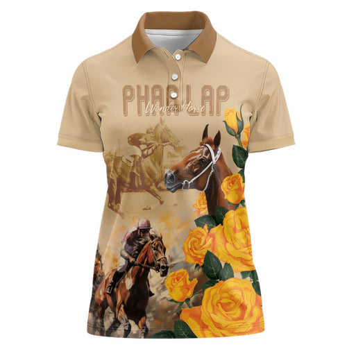 Personalised Melbourne Horse Racing Women Polo Shirt Australia Wonder Horse