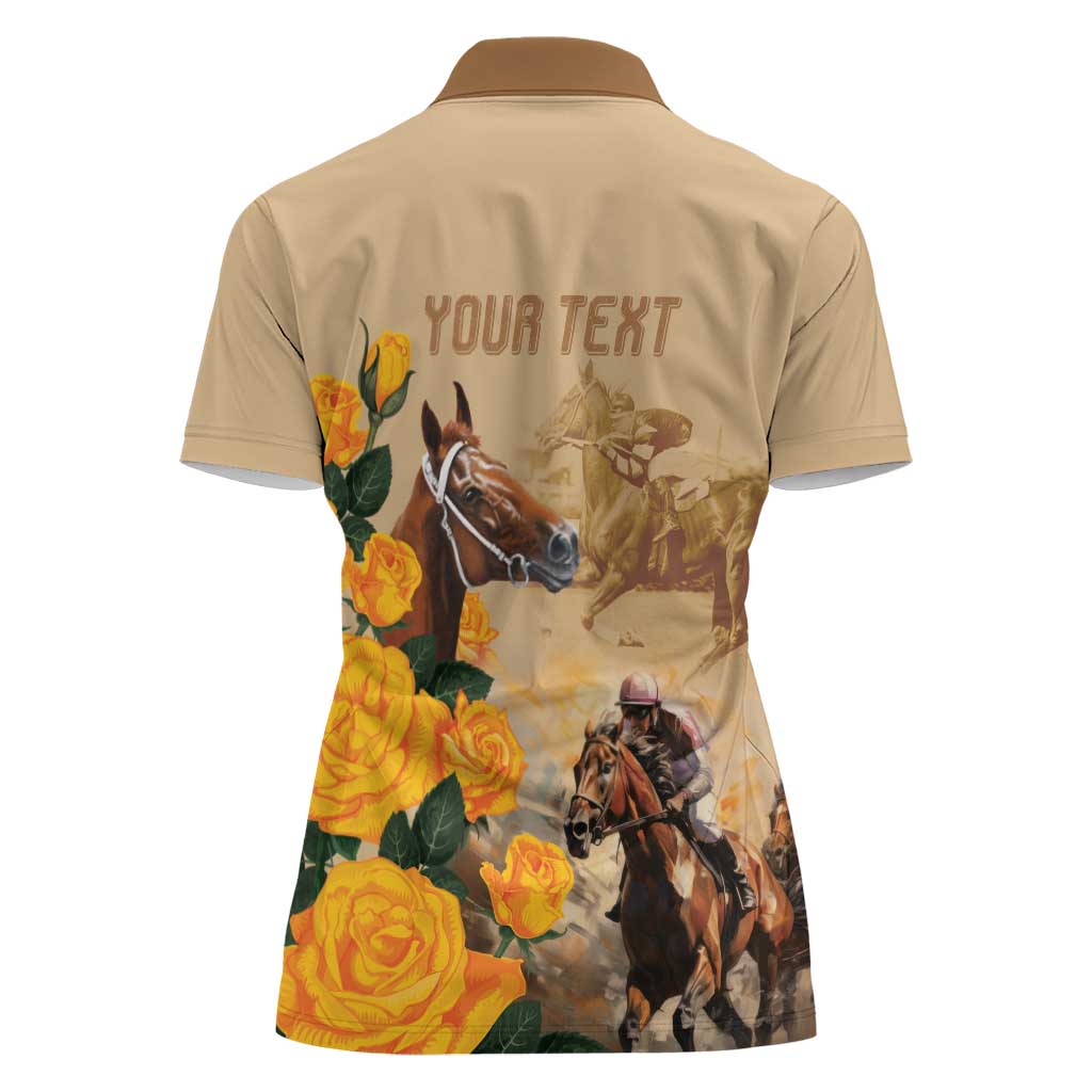 Personalised Melbourne Horse Racing Women Polo Shirt Australia Wonder Horse