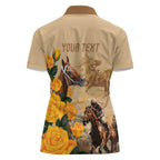 Personalised Melbourne Horse Racing Women Polo Shirt Australia Wonder Horse