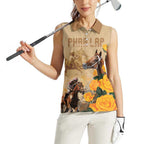 Personalised Melbourne Horse Racing Women Sleeveless Polo Shirt Australia Wonder Horse
