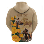Personalised Melbourne Horse Racing Zip Hoodie Australia Wonder Horse