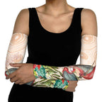 Merry Christmas Aussie Aboriginal Arm Sleeves Rosebreasted Cockatoo Pastel - Aussie Hoodie