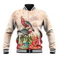 Merry Christmas Aussie Aboriginal Baseball Jacket Rosebreasted Cockatoo Pastel - Aussie Hoodie