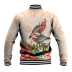 Merry Christmas Aussie Aboriginal Baseball Jacket Rosebreasted Cockatoo Pastel - Aussie Hoodie