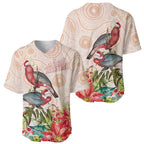 Merry Christmas Aussie Aboriginal Baseball Jersey Rosebreasted Cockatoo Pastel - Aussie Hoodie