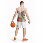 Merry Christmas Aussie Aboriginal Basketball Jersey Rosebreasted Cockatoo Pastel - Aussie Hoodie