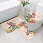 Merry Christmas Aussie Aboriginal Bathroom Set Rosebreasted Cockatoo Pastel - Aussie Hoodie