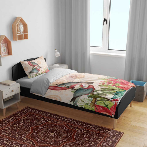 Merry Christmas Aussie Aboriginal Bedding Set Rosebreasted Cockatoo Pastel - Aussie Hoodie