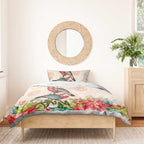 Merry Christmas Aussie Aboriginal Bedding Set Rosebreasted Cockatoo Pastel - Aussie Hoodie