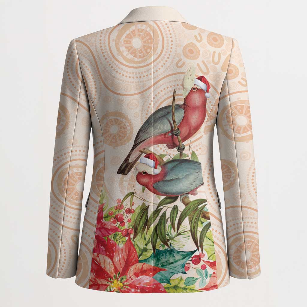 Merry Christmas Aussie Aboriginal Blazer Rosebreasted Cockatoo Pastel - Aussie Hoodie
