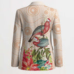 Merry Christmas Aussie Aboriginal Blazer Rosebreasted Cockatoo Pastel - Aussie Hoodie