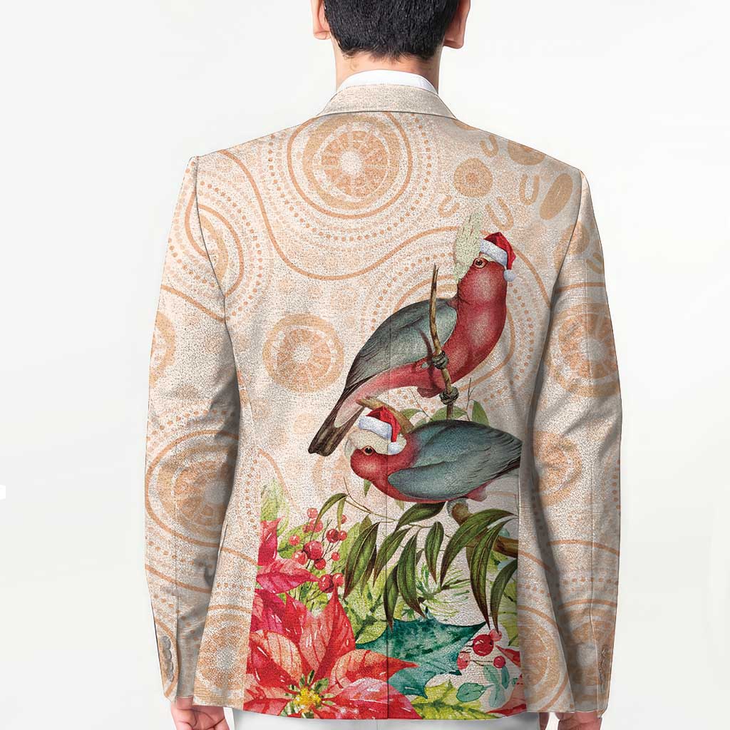 Merry Christmas Aussie Aboriginal Blazer Rosebreasted Cockatoo Pastel - Aussie Hoodie
