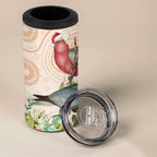 Merry Christmas Aussie Aboriginal 4 in 1 Can Cooler Tumbler Rosebreasted Cockatoo Pastel - Aussie Hoodie