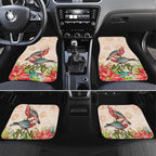 Merry Christmas Aussie Aboriginal Car Mats Rosebreasted Cockatoo Pastel - Aussie Hoodie