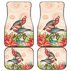 Merry Christmas Aussie Aboriginal Car Mats Rosebreasted Cockatoo Pastel - Aussie Hoodie