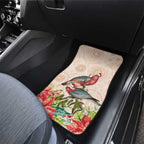 Merry Christmas Aussie Aboriginal Car Mats Rosebreasted Cockatoo Pastel - Aussie Hoodie