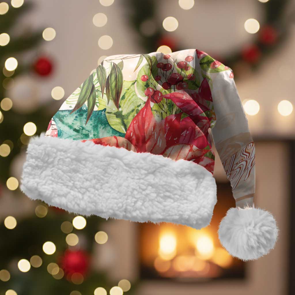 Merry Christmas Aussie Aboriginal Christmas Santa Hat Rosebreasted Cockatoo Pastel - Aussie Hoodie