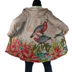 Merry Christmas Aussie Aboriginal Cloak Rosebreasted Cockatoo Pastel - Aussie Hoodie