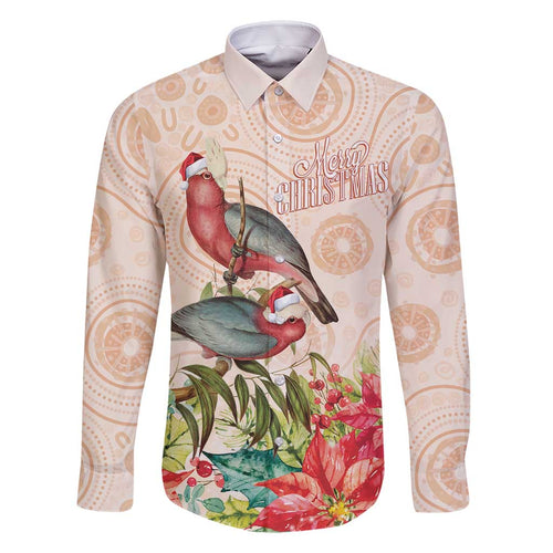 Merry Christmas Aussie Aboriginal Family Matching Long Sleeve Bodycon Dress and Hawaiian Shirt Rosebreasted Cockatoo Pastel - Aussie Hoodie