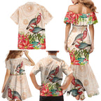 Merry Christmas Aussie Aboriginal Family Matching Mermaid Dress and Hawaiian Shirt Rosebreasted Cockatoo Pastel - Aussie Hoodie