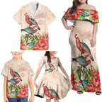 Merry Christmas Aussie Aboriginal Family Matching Off Shoulder Maxi Dress and Hawaiian Shirt Rosebreasted Cockatoo Pastel - Aussie Hoodie