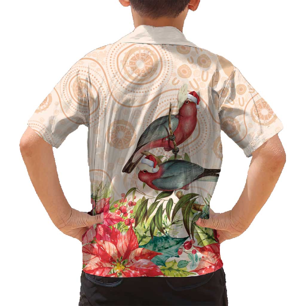 Merry Christmas Aussie Aboriginal Family Matching Off Shoulder Maxi Dress and Hawaiian Shirt Rosebreasted Cockatoo Pastel - Aussie Hoodie
