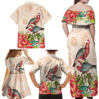 Merry Christmas Aussie Aboriginal Family Matching Off Shoulder Maxi Dress and Hawaiian Shirt Rosebreasted Cockatoo Pastel - Aussie Hoodie