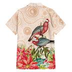 Merry Christmas Aussie Aboriginal Family Matching Off Shoulder Maxi Dress and Hawaiian Shirt Rosebreasted Cockatoo Pastel - Aussie Hoodie