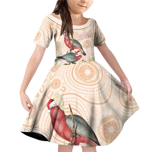 Merry Christmas Aussie Aboriginal Family Matching Off Shoulder Short Dress and Hawaiian Shirt Rosebreasted Cockatoo Pastel - Aussie Hoodie