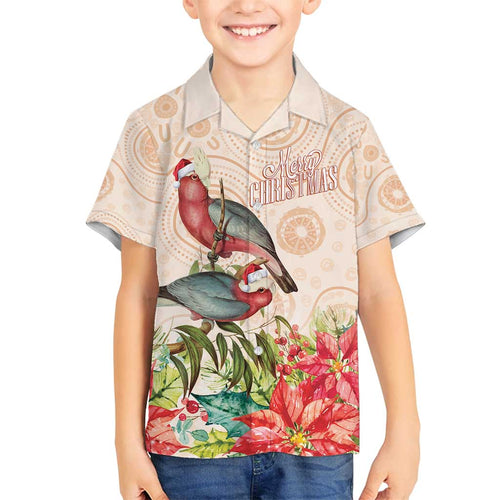 Merry Christmas Aussie Aboriginal Family Matching Puletasi and Hawaiian Shirt Rosebreasted Cockatoo Pastel - Aussie Hoodie