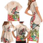 Merry Christmas Aussie Aboriginal Family Matching Short Sleeve Bodycon Dress and Hawaiian Shirt Rosebreasted Cockatoo Pastel - Aussie Hoodie
