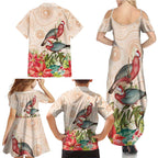 Merry Christmas Aussie Aboriginal Family Matching Summer Maxi Dress and Hawaiian Shirt Rosebreasted Cockatoo Pastel - Aussie Hoodie