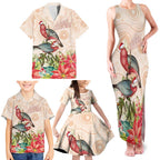 Merry Christmas Aussie Aboriginal Family Matching Tank Maxi Dress and Hawaiian Shirt Rosebreasted Cockatoo Pastel - Aussie Hoodie