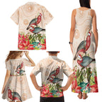 Merry Christmas Aussie Aboriginal Family Matching Tank Maxi Dress and Hawaiian Shirt Rosebreasted Cockatoo Pastel - Aussie Hoodie