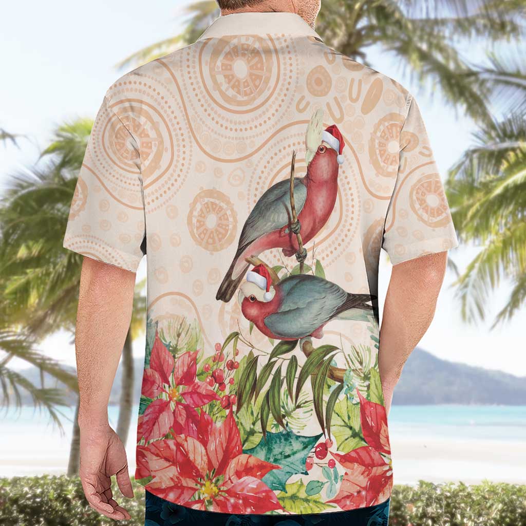 Merry Christmas Aussie Aboriginal Hawaiian Shirt Rosebreasted Cockatoo Pastel - Aussie Hoodie