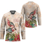 Merry Christmas Aussie Aboriginal Hockey Jersey Rosebreasted Cockatoo Pastel - Aussie Hoodie