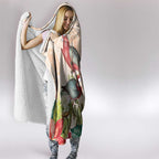 Merry Christmas Aussie Aboriginal Hooded Blanket Rosebreasted Cockatoo Pastel - Aussie Hoodie