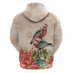 Merry Christmas Aussie Aboriginal Hoodie Rosebreasted Cockatoo Pastel - Aussie Hoodie