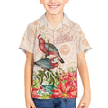 Merry Christmas Aussie Aboriginal Kid Hawaiian Shirt Rosebreasted Cockatoo Pastel - Aussie Hoodie