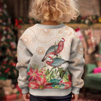 Merry Christmas Aussie Aboriginal Kid Ugly Christmas Sweater Rosebreasted Cockatoo Pastel - Aussie Hoodie