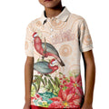 Merry Christmas Aussie Aboriginal Kid Polo Shirt Rosebreasted Cockatoo Pastel - Aussie Hoodie