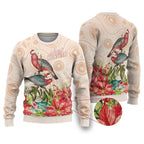 Merry Christmas Aussie Aboriginal Ugly Christmas Sweater Rosebreasted Cockatoo Pastel - Aussie Hoodie