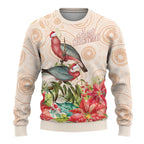 Merry Christmas Aussie Aboriginal Ugly Christmas Sweater Rosebreasted Cockatoo Pastel - Aussie Hoodie