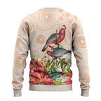 Merry Christmas Aussie Aboriginal Ugly Christmas Sweater Rosebreasted Cockatoo Pastel - Aussie Hoodie