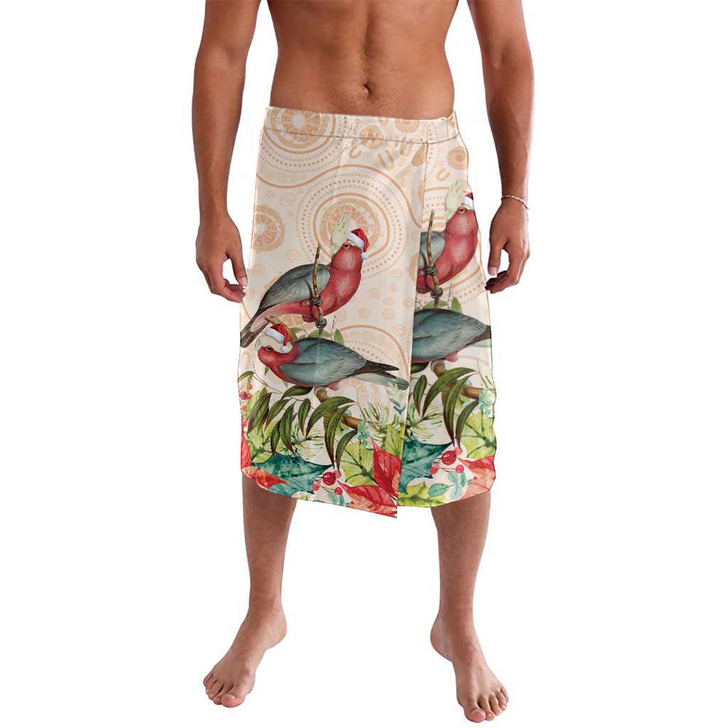 Merry Christmas Aussie Aboriginal Lavalava Rosebreasted Cockatoo Pastel - Aussie Hoodie